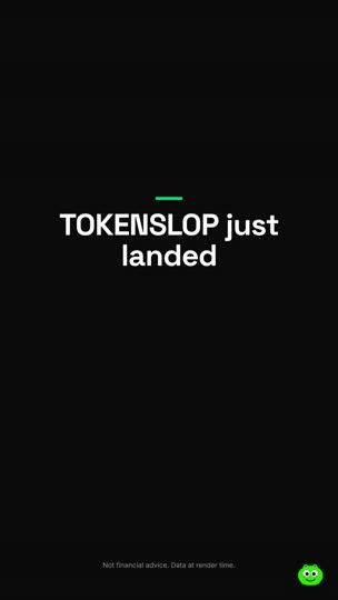 Fresh Slop: TOKENSLOP launch