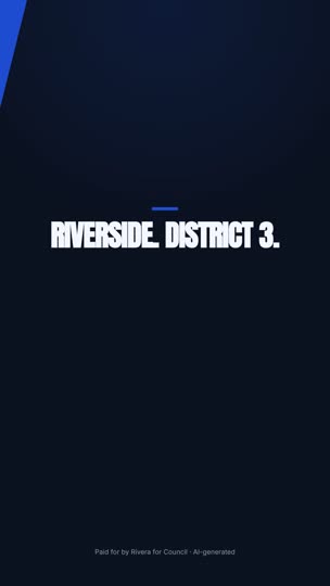 Candidate intro — Rivera for Council (fictional)