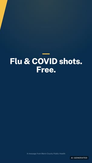 PSA — free flu & COVID shots (fictional county)